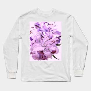 Purple Lillies for #CreateArtHistory Long Sleeve T-Shirt